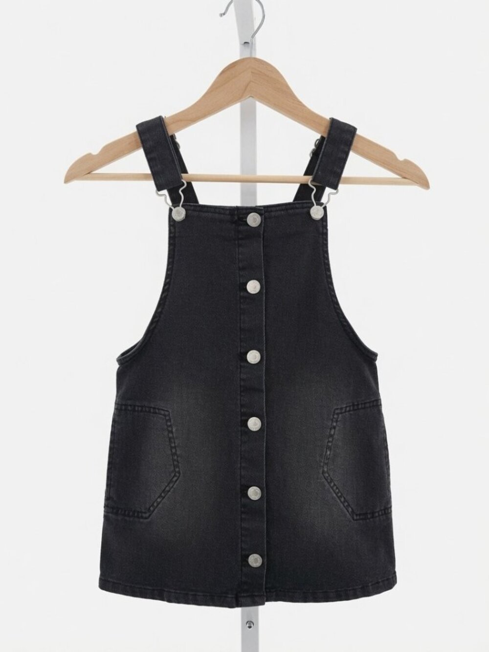 EUC art class Kids Black Denim Overall Dress | Size S